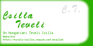 csilla teveli business card